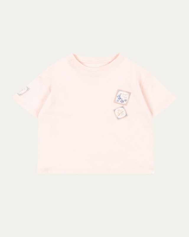 Rosie H-W x Girl's Letter-Print Cotton T-Shirt, Size 12M
